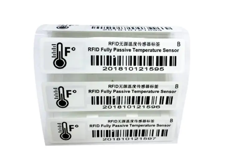 UHF RFID Fully Passive Temperature Sensor Sticker Tag for cold-chain logistics
UHF RFID Fully Passive Temperature Sensor Sticker Tag for cold-chain logistics
