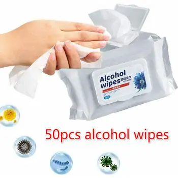 50pcs/box Disinfection Wipes Antiseptic Pads Disposable Alcohol Clean Wet Wipes Swabs Skin Care Sterilization Tissue Box TSLM1
50pcs/box Disinfection Wipes Antiseptic Pads Disposable Alcohol Clean Wet Wipes Swabs Skin Care Sterilization Tissue Box TSLM1