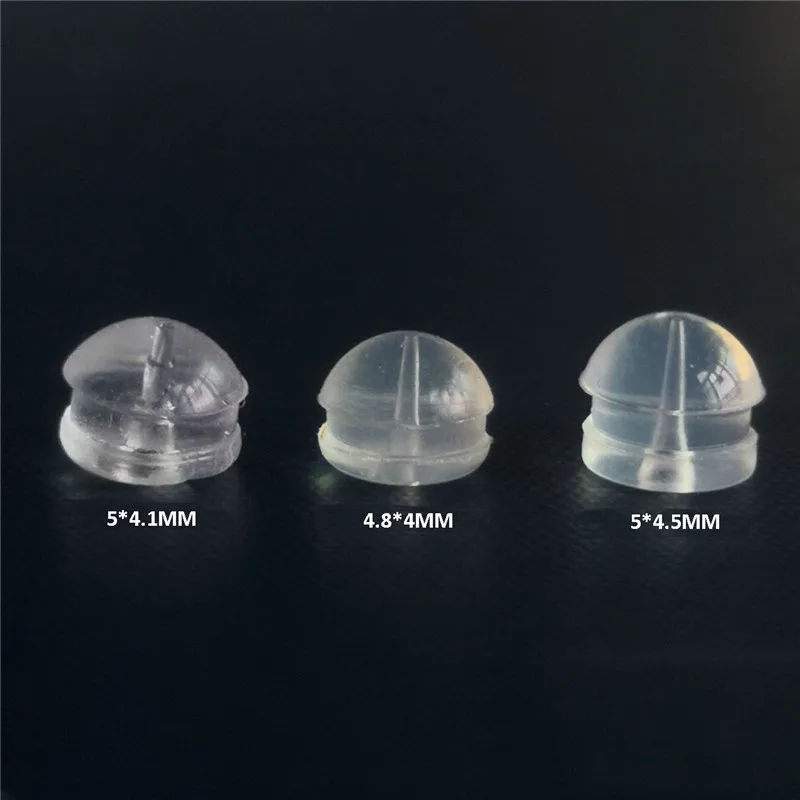BoYuTe 100Pcs 5*4.1MM 4.8*4MM 5*4.5MM Silicone Ear Plug Earring Backs Earrings Stopper Diy Jewelry Accessories Part
BoYuTe 100Pcs 5*4.1MM 4.8*4MM 5*4.5MM Silicone Ear Plug Earring Backs Earrings Stopper Diy Jewelry Accessories Part
