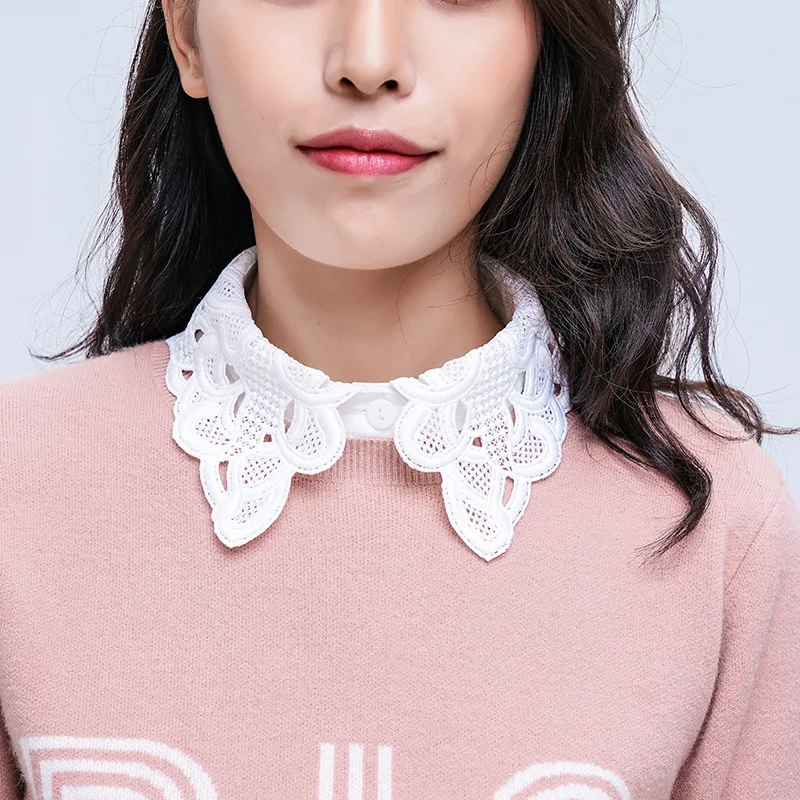 Simple Women Pure Color Lace 2019 fashion Blouses Detachable Lapel Choker Necklace Vintage Elegant Shirt Fake Collar
Simple Women Pure Color Lace 2019 fashion Blouses Detachable Lapel Choker Necklace Vintage Elegant Shirt Fake Collar