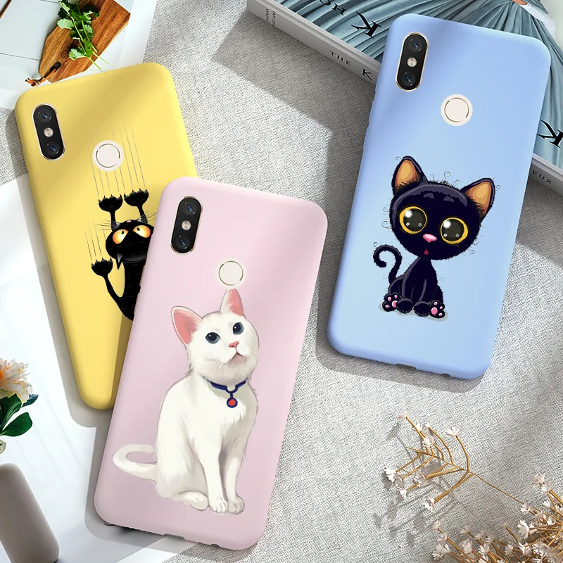 Чехол для Redmi 7 7A чехол Xiaomi Note 5 6 8 Pro 8A 6A 5A силиконовый мягкий телефона Plus с котом из