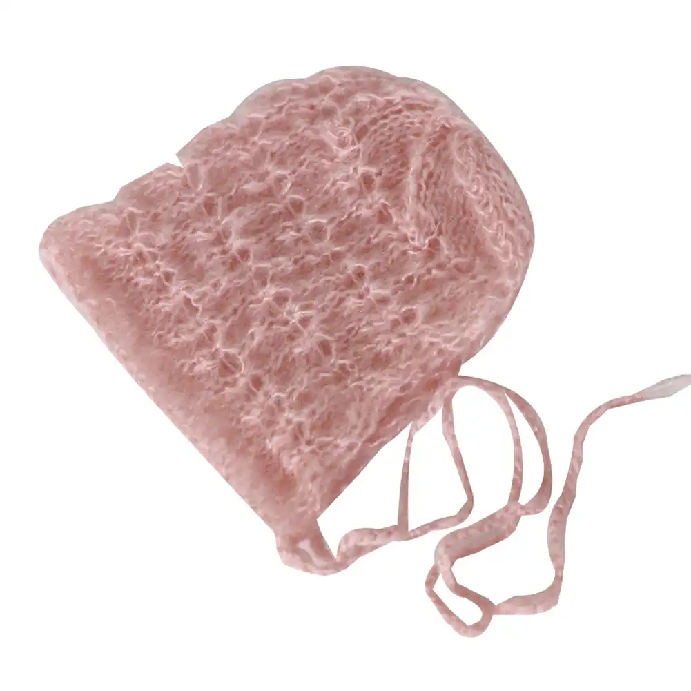 newborn baby shower infant knitted hat cap photography studio