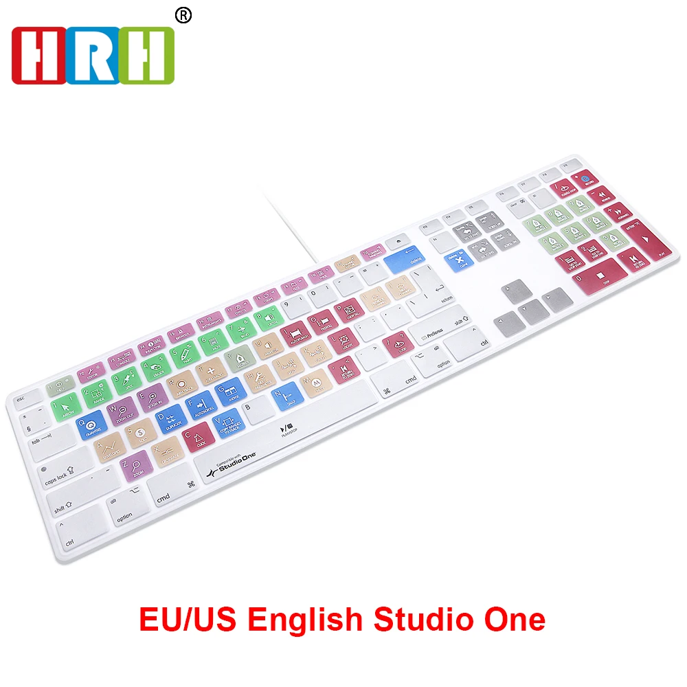 Studio One Hot keys Design Keyboard Cover Skin For Apple Keyboard with Numeric Keypad Wired USB for iMac G6 Desktop PC Wired
Studio One Hot keys Design Keyboard Cover Skin For Apple Keyboard with Numeric Keypad Wired USB for iMac G6 Desktop PC Wired
