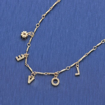 DUOYING Zircon Pave Letter Necklaces Personalized Custom Name Necklaces with names Balls Chain Necklaces 6mm Letters
DUOYING Zircon Pave Letter Necklaces Personalized Custom Name Necklaces with names Balls Chain Necklaces 6mm Letters