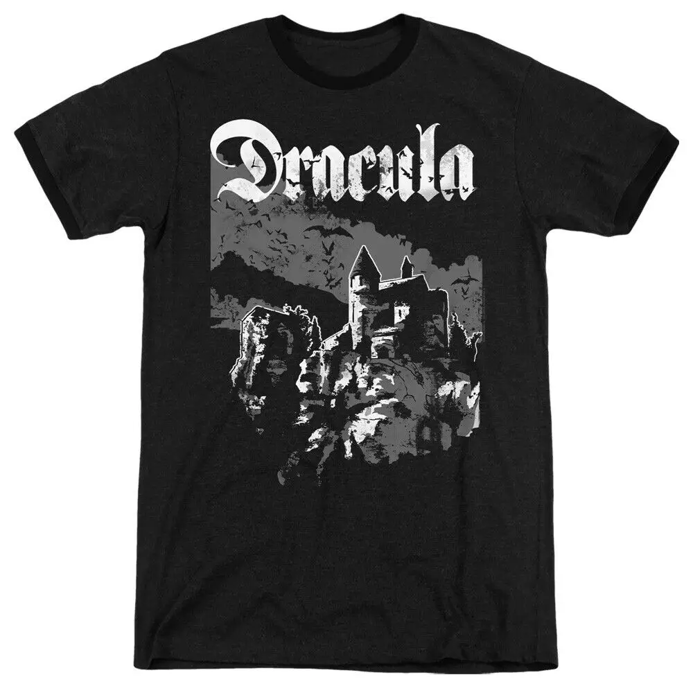 Dracula Ringer T-Shirt Castle Black Tee Good Quality Brand Cotton Shirt Summer Style Cool Shirts
Dracula Ringer T-Shirt Castle Black Tee Good Quality Brand Cotton Shirt Summer Style Cool Shirts