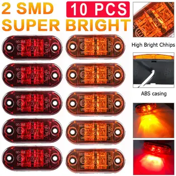 Amber Red LED Car Truck Trailer RV Oval 2.5" Side Clearance Marker Light Car Trailer Lighting, Marker Lights
Amber Red LED Car Truck Trailer RV Oval 2.5" Side Clearance Marker Light Car Trailer Lighting, Marker Lights
