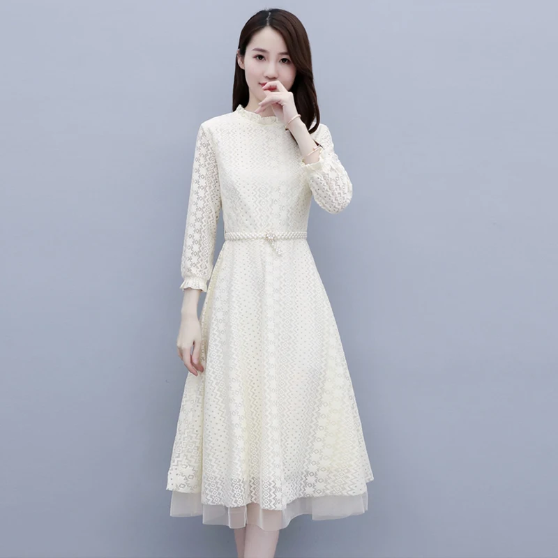 Dress Women 2022 Spring Dress Elegant A-Line black O-Neck Ladies Lace Dress Vintage Dress
Dress Women 2022 Spring Dress Elegant A-Line black O-Neck Ladies Lace Dress Vintage Dress