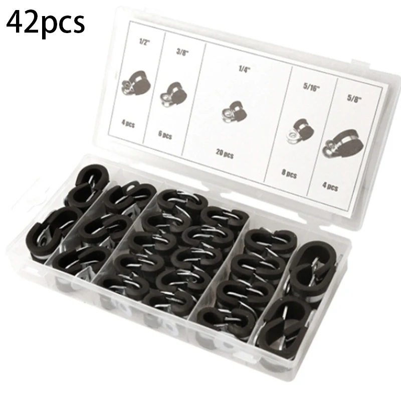 Oil Proof Rubber Lined P Clips Cable Mounting Hose Pipe Clamp & Mild Steel Tools
Oil Proof Rubber Lined P Clips Cable Mounting Hose Pipe Clamp & Mild Steel Tools