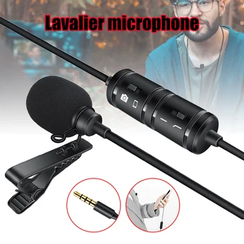 Phone Microphone With Collar Clip Omnidirectional Condenser Microphone For Smart Phones Interview Vlog Live 
Phone Microphone With Collar Clip Omnidirectional Condenser Microphone For Smart Phones Interview Vlog Live