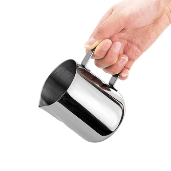Stainless Steel Milk Jug, Creamer Frothing Cup, 80/100/150/200ml Milk Cup
Stainless Steel Milk Jug, Creamer Frothing Cup, 80/100/150/200ml Milk Cup