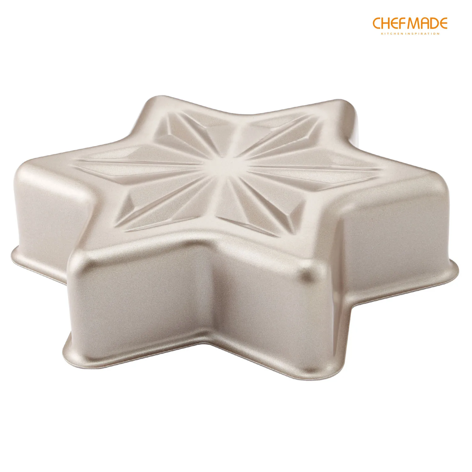 CHEFMADE 8-Inch Lucky Star Cake Mold, Non-Stick Cheesecake Bread and Meat Pan, FDA Approved for Oven Baking
CHEFMADE 8-Inch Lucky Star Cake Mold, Non-Stick Cheesecake Bread and Meat Pan, FDA Approved for Oven Baking