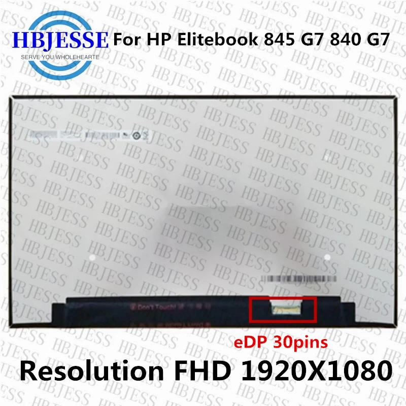 

Original 14.0" IPS FHD Full-HD 1920X1080 eDP 30pins for HP Elitebook 845 G7 840 G7 M07092-001 Screen LCD LED Display Matrix