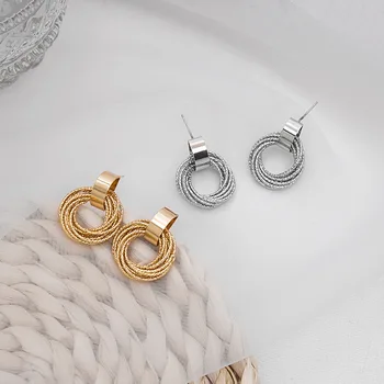 Silver Needle Retro Circle Geometry Multilayer Winding Earrings Online Celebrity Non-mainstream Normcore Style Metal Ring Ear St
Silver Needle Retro Circle Geometry Multilayer Winding Earrings Online Celebrity Non-mainstream Normcore Style Metal Ring Ear St