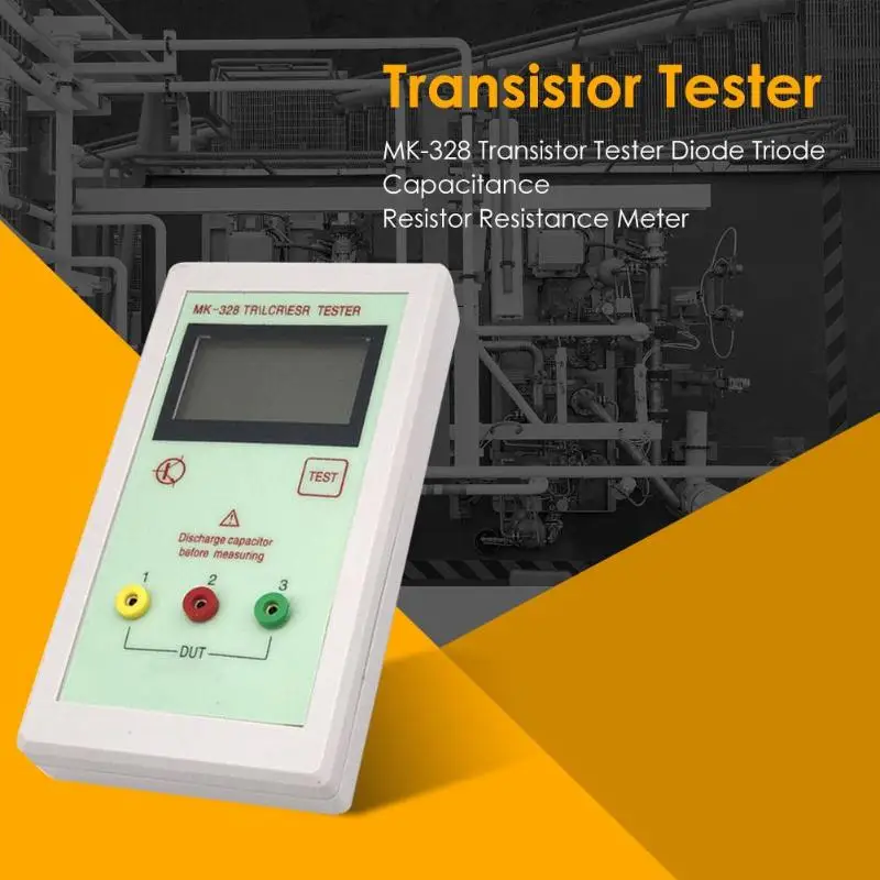 MK-328 Transistor Tester Diode Thyristor Capacitance Resistor Inductance Meter Metal Film Resistor High Measurement Accuracy
MK-328 Transistor Tester Diode Thyristor Capacitance Resistor Inductance Meter Metal Film Resistor High Measurement Accuracy
