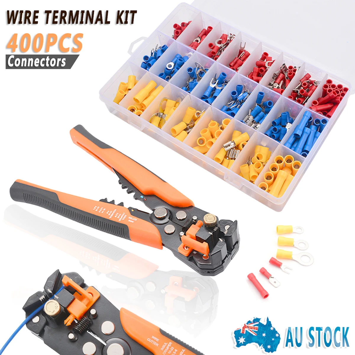 Electrical Wire Plier set Terminal Connectors Kit Cutter Stripper Plier Crimper With 400Pcs Connectors For Hand Crimping Tool
Electrical Wire Plier set Terminal Connectors Kit Cutter Stripper Plier Crimper With 400Pcs Connectors For Hand Crimping Tool