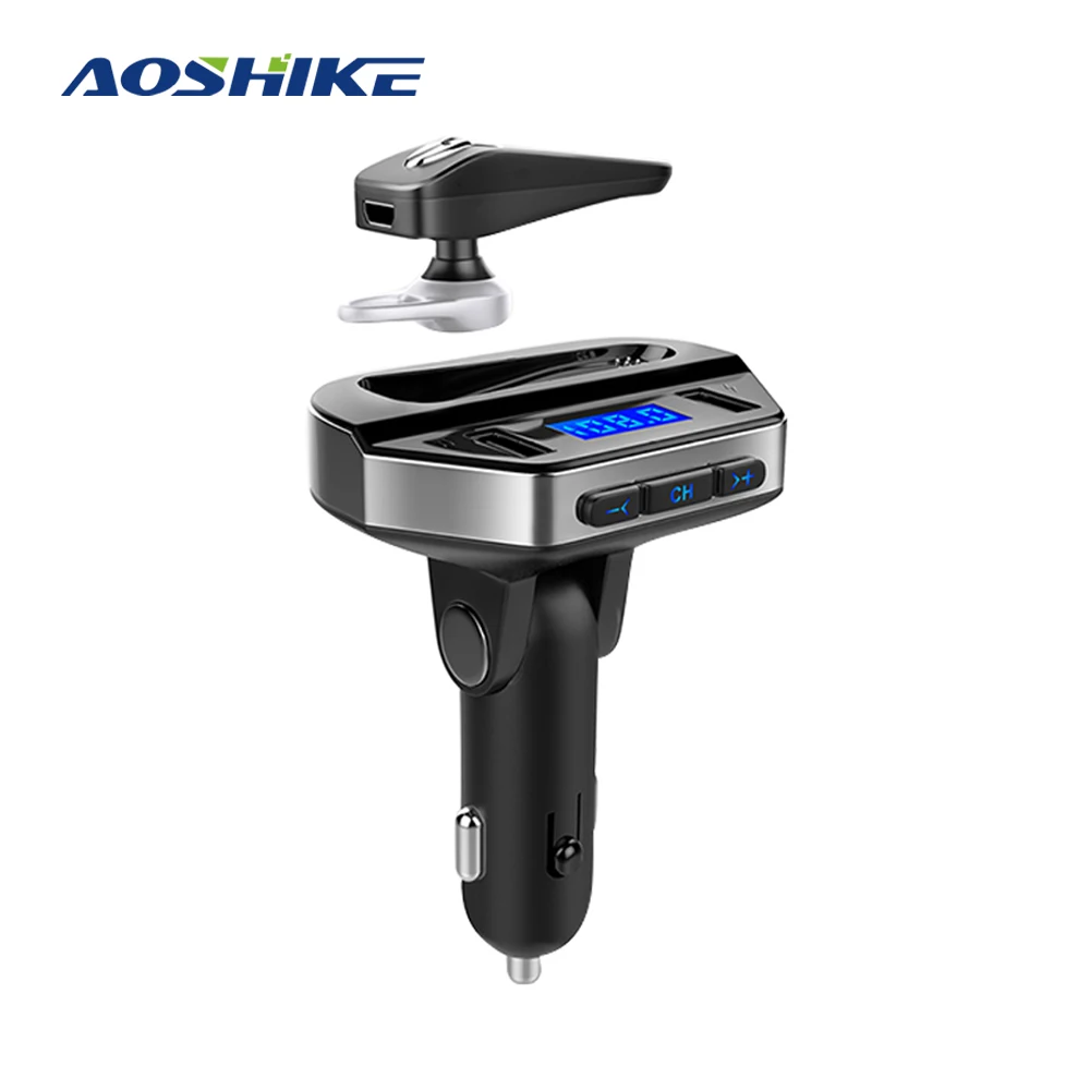 AOSHIKE V6 MP3 Player FM Transmitter 3.1A Quick Dual USB Car Charger Bluetooth Stereo Hands Free Car Kit with U Disk LCD Display
AOSHIKE V6 MP3 Player FM Transmitter 3.1A Quick Dual USB Car Charger Bluetooth Stereo Hands Free Car Kit with U Disk LCD Display