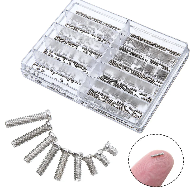 500 pcs Micro Watch Screws Stainless Steel Watches Repair Tool Spectacles Glasses Phone Tablet Screws Nuts Assortment Tool
500 pcs Micro Watch Screws Stainless Steel Watches Repair Tool Spectacles Glasses Phone Tablet Screws Nuts Assortment Tool
