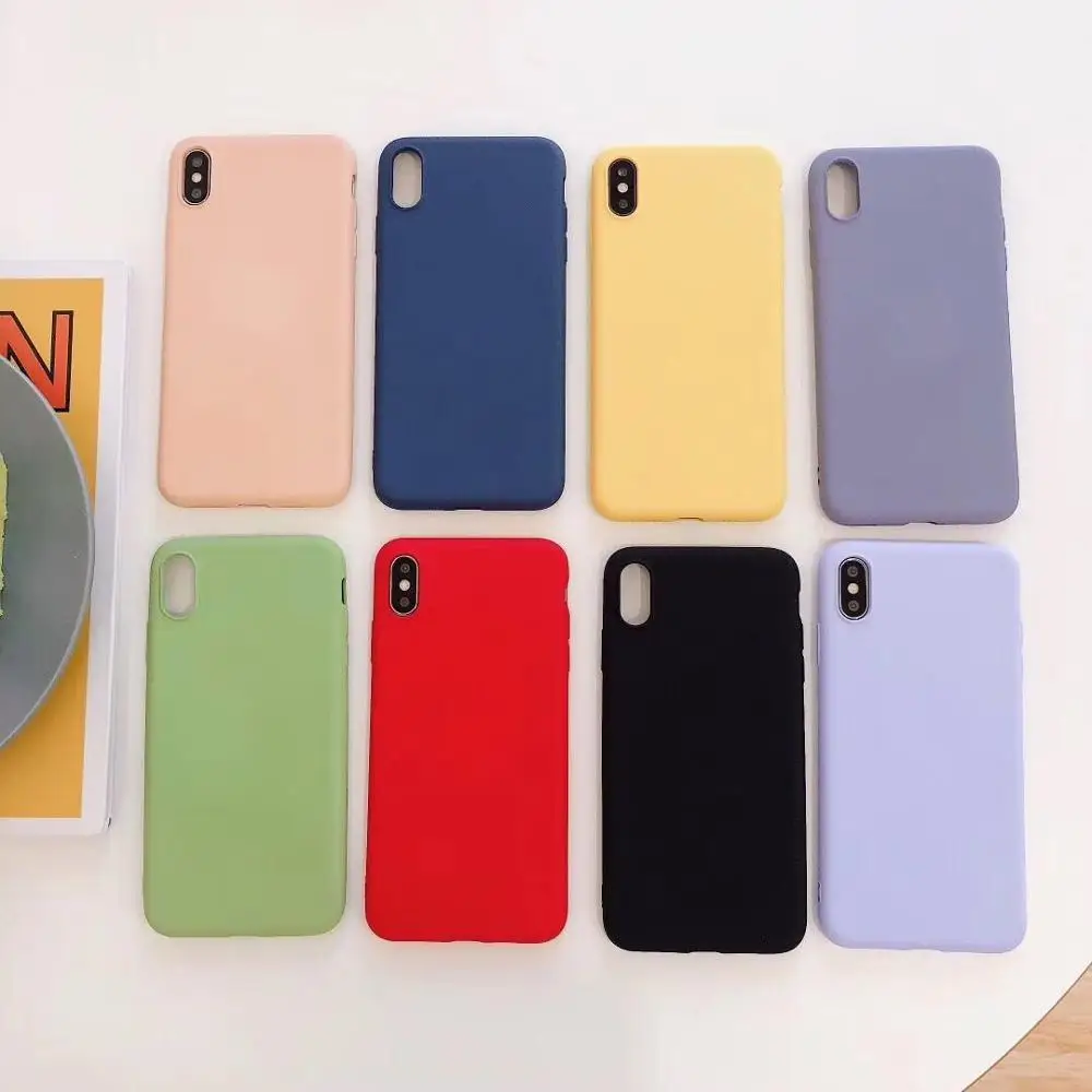 Solid Color Silicone Cases For iphone XR X XS Max 6 6S 7 8 Plus Cute Candy Color Soft Simple Fashion Phone Case
Solid Color Silicone Cases For iphone XR X XS Max 6 6S 7 8 Plus Cute Candy Color Soft Simple Fashion Phone Case