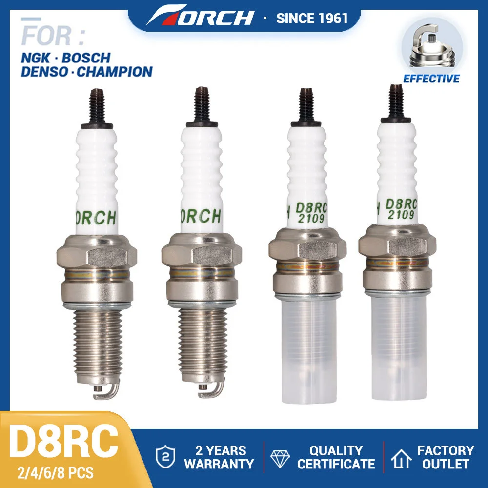 Torch D8RC Spark Plug Replacement for D8EA D8TC 125cc 150cc 200cc 250cc PIT Scooter Quad Dirt Bike ATV Go Kart Moped Scooter
Torch D8RC Spark Plug Replacement for D8EA D8TC 125cc 150cc 200cc 250cc PIT Scooter Quad Dirt Bike ATV Go Kart Moped Scooter