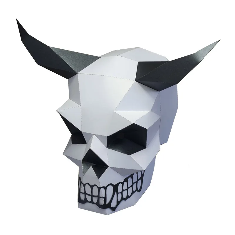 Paper Mask 3d Horned Skull Costume Cosplay DIY Paper Craft Model Mask Christmas Halloween Prom Party Gift
Paper Mask 3d Horned Skull Costume Cosplay DIY Paper Craft Model Mask Christmas Halloween Prom Party Gift