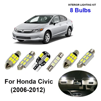 8pcs White Ice Blue Interior LED Light Bulbs Kit For 2006-2012 Honda Civic Led Map Dome Trunk License Plate Light Lamp
8pcs White Ice Blue Interior LED Light Bulbs Kit For 2006-2012 Honda Civic Led Map Dome Trunk License Plate Light Lamp