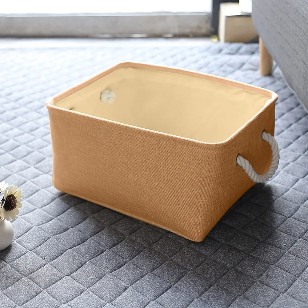3 Size High Quality Cotton Linen Desktop Storage Basket Small Sack Sundries Storage Box with Handle Clothing Storage
3 Size High Quality Cotton Linen Desktop Storage Basket Small Sack Sundries Storage Box with Handle Clothing Storage