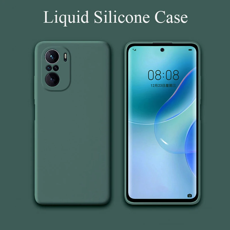 Чехол для Xiaomi POCO F3 Pro жидкий силикон матовый мягкий бампер чехол телефона Poco Fundas |