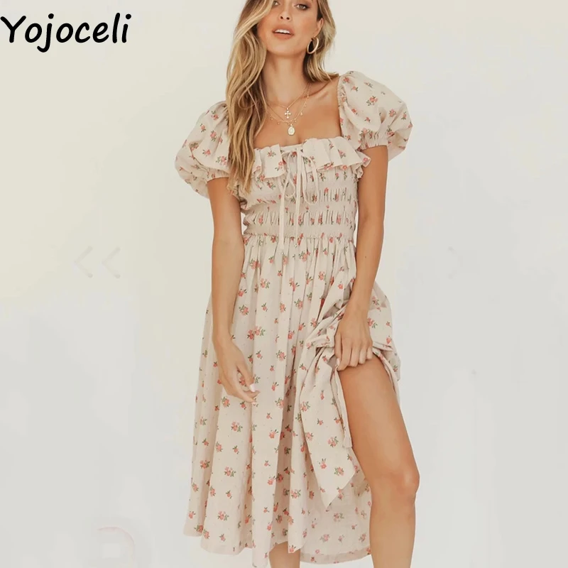 Женское длинное платье Yojoceli, Элегантное повседневное пляжное платье с оборками и цветочным принтом, вечерние летние платья
Женское длинное платье Yojoceli, Элегантное повседневное пляжное платье с оборками и цветочным принтом, вечерние летние платья