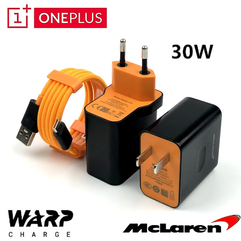 Оригинальное зарядное устройство Oneplus 7T Warp 30 Вт 5В/6A Mclaren зарядный адаптер 8 7 Pro 6 6t 5