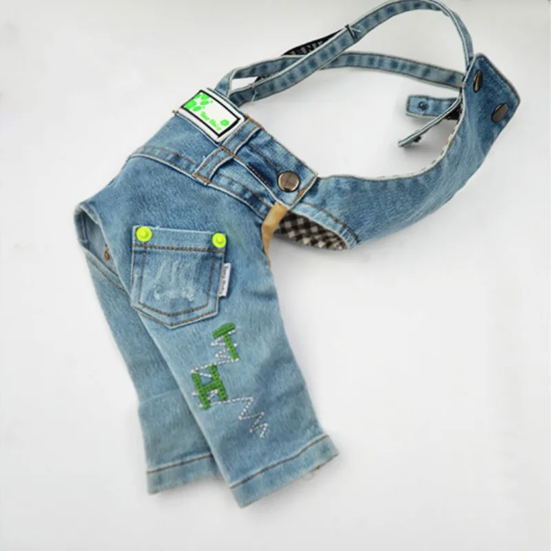 Jean jumpsuit dogs (2)
