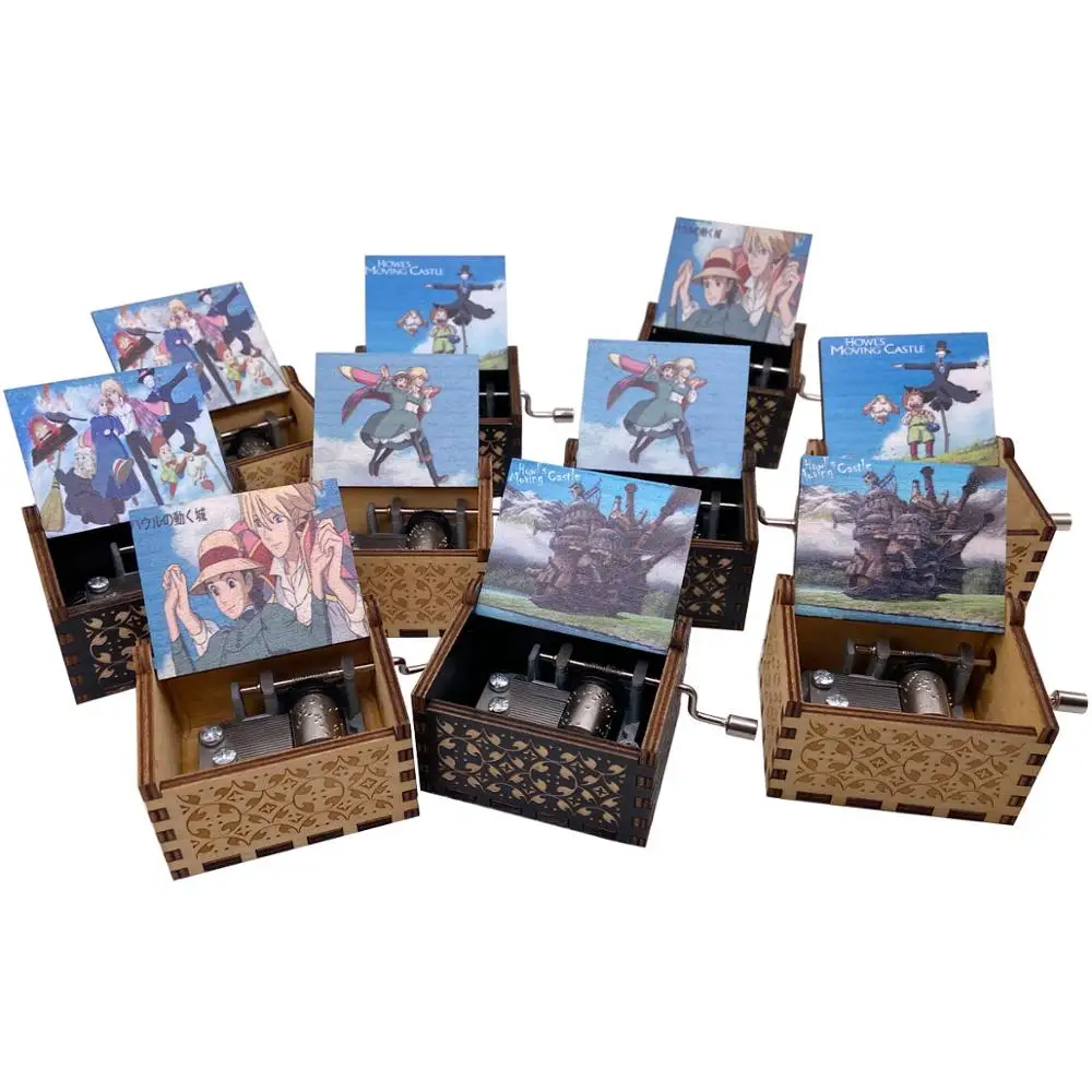 Music Box Howl's Moving Castle Engraved Wood Musical Box Hand Cranked Gift Box for Christmas,Birthday,Valentine's Day
Music Box Howl's Moving Castle Engraved Wood Musical Box Hand Cranked Gift Box for Christmas,Birthday,Valentine's Day