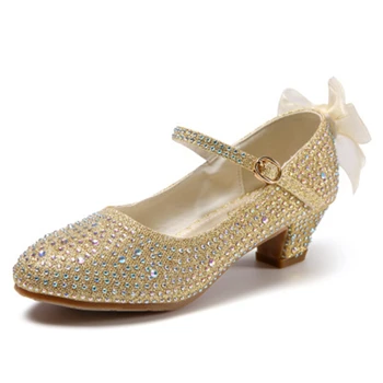 Fashion Bowtie Girls high-heeled shoes Rhinestone Princess shoes Luxurious Comfortable Performance shoes 01B
Fashion Bowtie Girls high-heeled shoes Rhinestone Princess shoes Luxurious Comfortable Performance shoes 01B