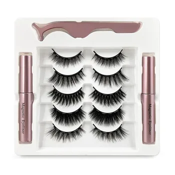 5 Pairs Magnetic Magnet Eyelashes with Two Magnetic Liquid Eyeliner Easy To Wear Lashes Sets Makeup Tools Fake Eyelashes
5 Pairs Magnetic Magnet Eyelashes with Two Magnetic Liquid Eyeliner Easy To Wear Lashes Sets Makeup Tools Fake Eyelashes