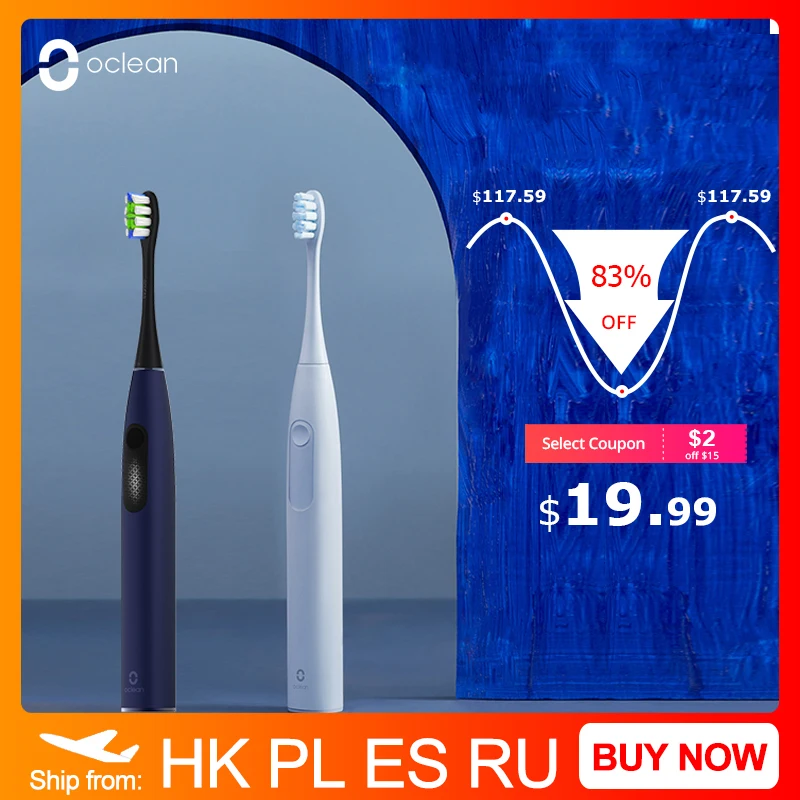 Global Version Oclean F1 Sonic Electric Toothbrush IPX7 Waterproof Smart Toothbrush Fast Charging Three Brushing Modes for Adult
Global Version Oclean F1 Sonic Electric Toothbrush IPX7 Waterproof Smart Toothbrush Fast Charging Three Brushing Modes for Adult