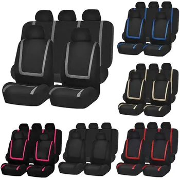 Universal Car Seat Cover Polyester Antistain Fabric Automobile Covers Seat Cover Vehicle Seat Protector Interior Accessories 
Universal Car Seat Cover Polyester Antistain Fabric Automobile Covers Seat Cover Vehicle Seat Protector Interior Accessories