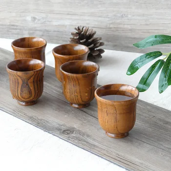6pcs Small wooden cup Sake Cup teacup wine cellar simple whole wood hollowed out small cup 
6pcs Small wooden cup Sake Cup teacup wine cellar simple whole wood hollowed out small cup