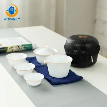 Tea Set Suit Ceramic Travel Home Office Cup Container with Bag Tea Sets A Pot Two Cups Portable Teapot Cup
Tea Set Suit Ceramic Travel Home Office Cup Container with Bag Tea Sets A Pot Two Cups Portable Teapot Cup
