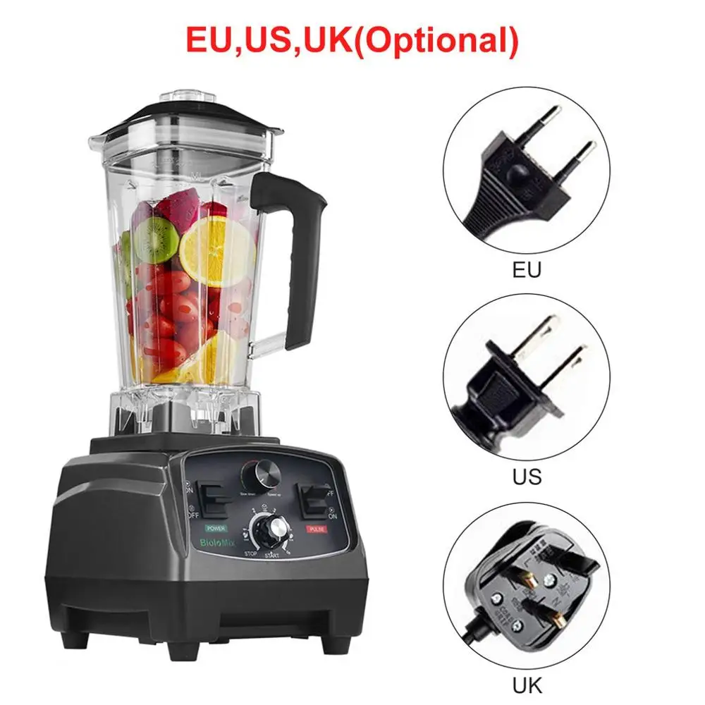 BPA Free Commercial Grade Timer Blender Mixer Heavy Duty Automatic Fruit Juicer Food Processor Ice Crusher Smoothies 2200W
BPA Free Commercial Grade Timer Blender Mixer Heavy Duty Automatic Fruit Juicer Food Processor Ice Crusher Smoothies 2200W