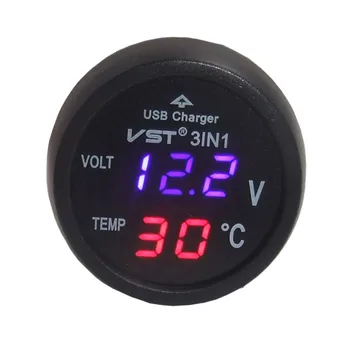 For Car 3 in 1 LCD Digital Clock Thermometer Voltmeter Voltage Temperature Sensor Gauge Celsius Fahrenheit Backlight Adjustable
For Car 3 in 1 LCD Digital Clock Thermometer Voltmeter Voltage Temperature Sensor Gauge Celsius Fahrenheit Backlight Adjustable