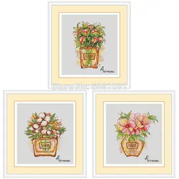 Perfume bottle flower patterns Counted Cross Stitch 11CT 14CT DIY Chinese Cross Stitch Kit Embroidery Needlework Sets home decor
Perfume bottle flower patterns Counted Cross Stitch 11CT 14CT DIY Chinese Cross Stitch Kit Embroidery Needlework Sets home decor