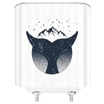 Ocean Shower Curtain Sets Mountain Fish Tail Stars Abstract Art Polyester Bathroom Decoration 70×70 Inch with Hook Hole
Ocean Shower Curtain Sets Mountain Fish Tail Stars Abstract Art Polyester Bathroom Decoration 70×70 Inch with Hook Hole