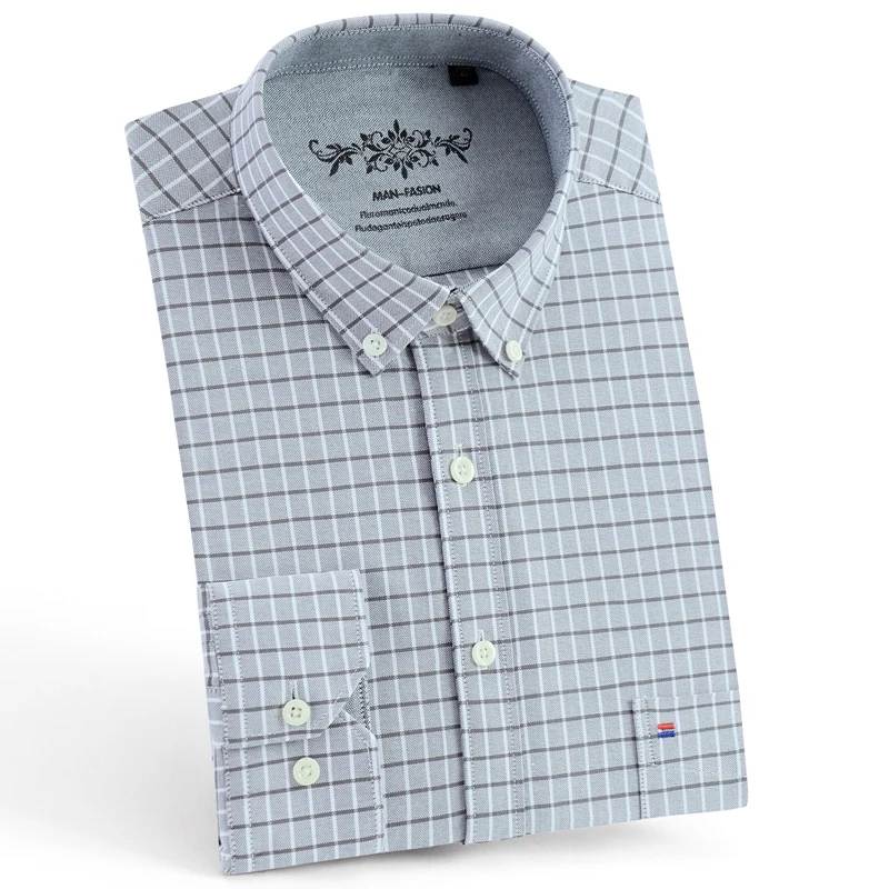 Men's Checkered Button-down Long Sleeve Oxford Shirts Pocket Comfortable Regular-fit Contrast Plaid/Striped Printed Casual Shirt
Men's Checkered Button-down Long Sleeve Oxford Shirts Pocket Comfortable Regular-fit Contrast Plaid/Striped Printed Casual Shirt