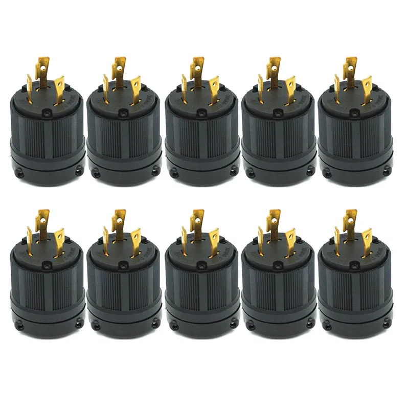 10PCS Male Thread Lock Connector Plugs 2P3W 30A 250V Power Electrical Accessory Plugs Home Use
10PCS Male Thread Lock Connector Plugs 2P3W 30A 250V Power Electrical Accessory Plugs Home Use