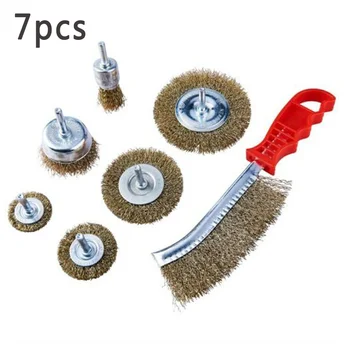 7pcs Mini Wire Brush Set For Rotary Tool Grinder Polishing Drill Rust Cleaning Rotary Wire Brush Set Hand Tools Cleaning Polish
7pcs Mini Wire Brush Set For Rotary Tool Grinder Polishing Drill Rust Cleaning Rotary Wire Brush Set Hand Tools Cleaning Polish