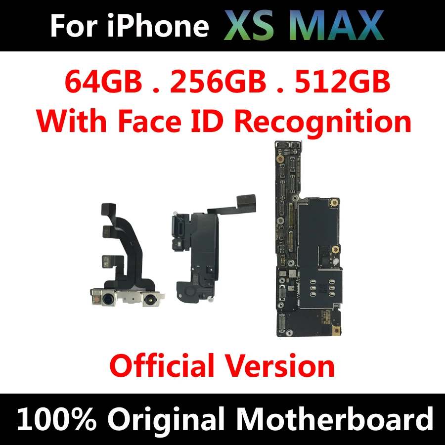 New Arrival Original Motherboard For iPhone XS MAX Factory Unlocked Mainboard With Face ID IOS Update Support 64GB 256GB 512GB
New Arrival Original Motherboard For iPhone XS MAX Factory Unlocked Mainboard With Face ID IOS Update Support 64GB 256GB 512GB