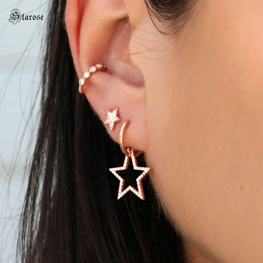 4 pcs/lot Women Gold Color Star Ear Piercing Helix Piercing Tragus Fake Nose Ring Fake Earrings Pircing Ear Cuff Body Jewelry
4 pcs/lot Women Gold Color Star Ear Piercing Helix Piercing Tragus Fake Nose Ring Fake Earrings Pircing Ear Cuff Body Jewelry