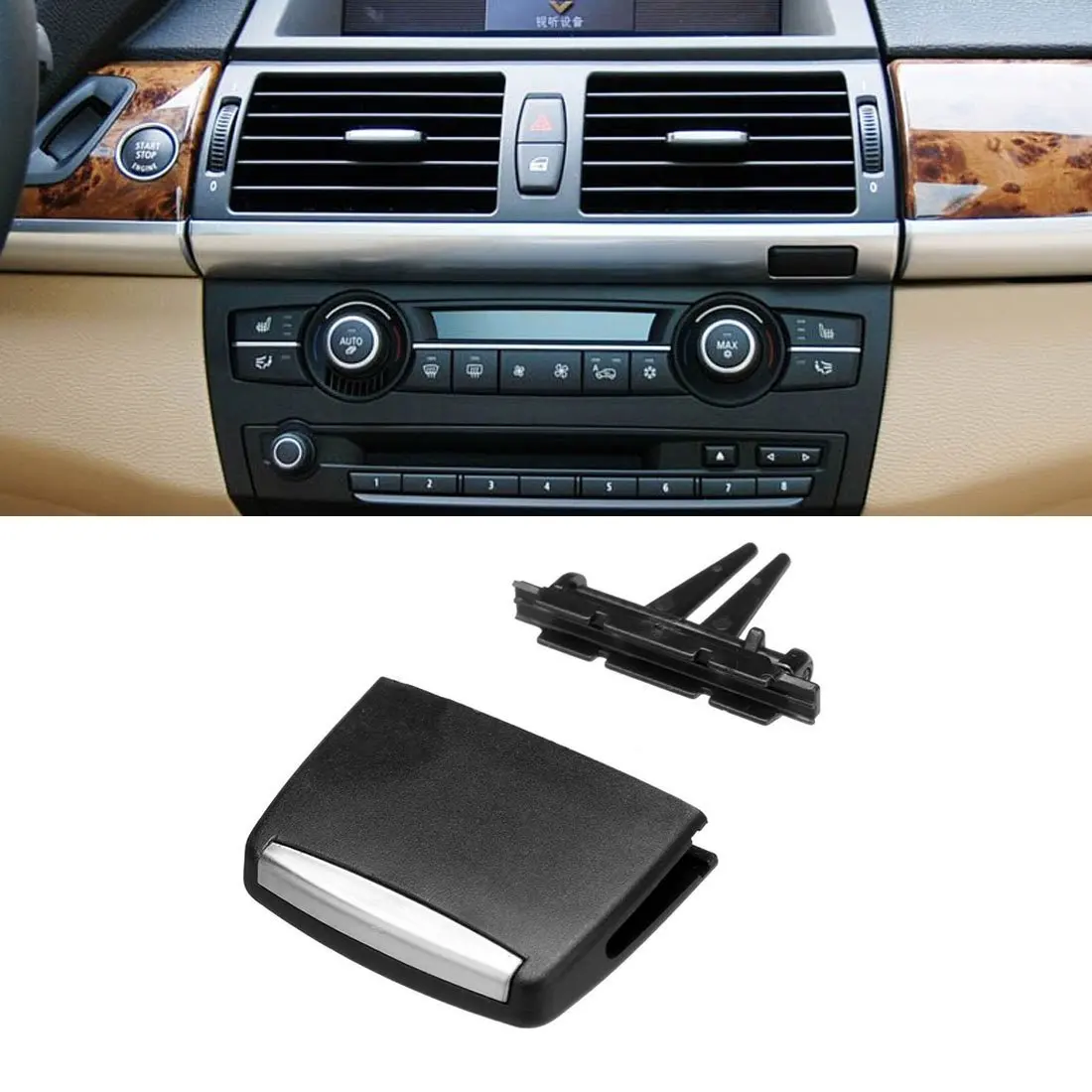 Air Vent Tabs Front Row Fresh Air Grille Clips Air Conditioning Vent Outlet Tab Clip for BMW X5 E70 2006-2013 X6 E71
Air Vent Tabs Front Row Fresh Air Grille Clips Air Conditioning Vent Outlet Tab Clip for BMW X5 E70 2006-2013 X6 E71