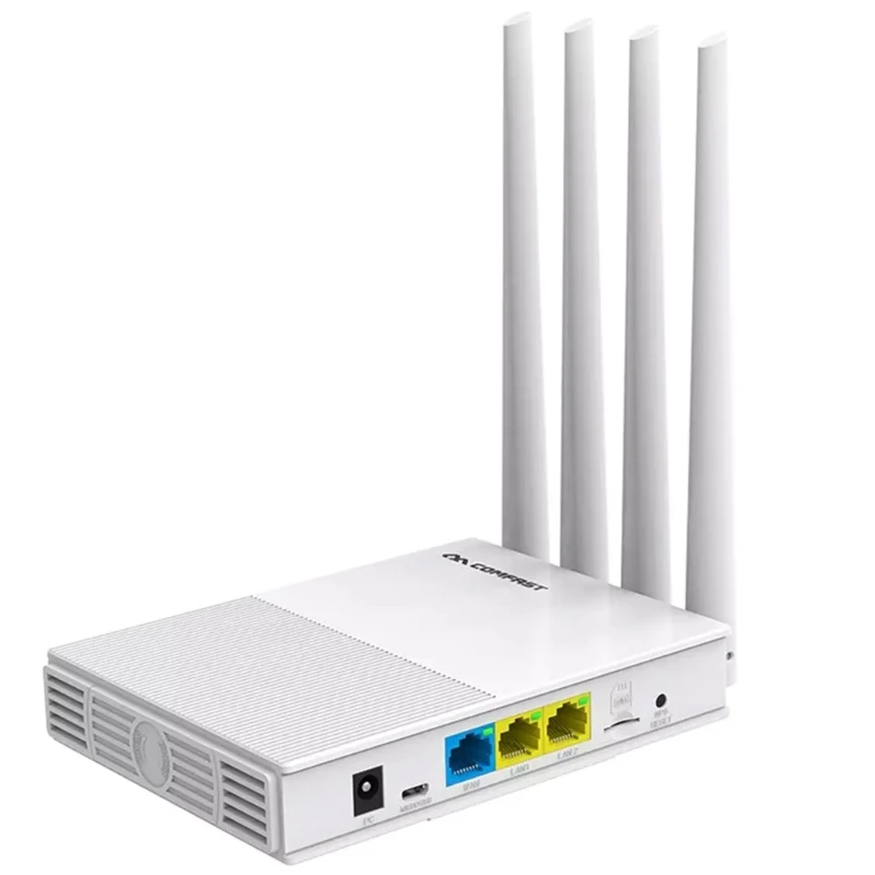 COMFAST E3 4G LTE 2.4GHz WiFi Router 4 Antennas SIM Card WAN LAN Wireless Coverage Network Extender US Plug
COMFAST E3 4G LTE 2.4GHz WiFi Router 4 Antennas SIM Card WAN LAN Wireless Coverage Network Extender US Plug