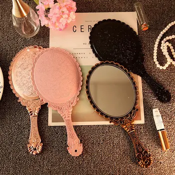 Creative Retro Pattern Handle Makeup Mirror Makeup Mirror Portable Carry-On Lace Mirror Hand-Held Mirror
Creative Retro Pattern Handle Makeup Mirror Makeup Mirror Portable Carry-On Lace Mirror Hand-Held Mirror