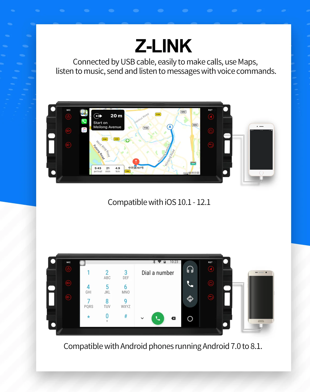 Best 7"Octa Core 4GB+64GB Android 8.1 Car Radio Stereo GPS Navigation Head Unit For JEEP WRANGLER DODGE CHRYSLER Multimedia CD Player 3 Best 7"Octa Core 4GB+64GB Android 8.1 Car Radio Stereo GPS Navigation Head Unit For JEEP WRANGLER DODGE CHRYSLER Multimedia CD Player 3